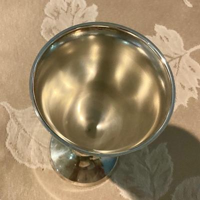 Sterling footed goblet, marked International Sterling P 661