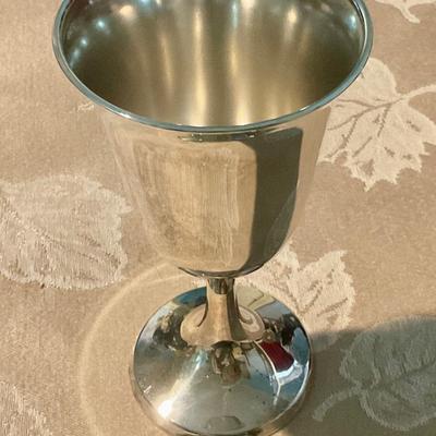 Sterling footed goblet, marked International Sterling P 661