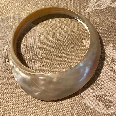 Sea shell Bangle, made from a large sea shell