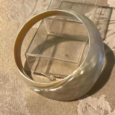 Sea shell Bangle, made from a large sea shell