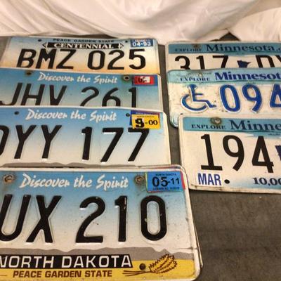MN & ND Lic Plates