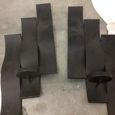 Metal Sconce Candle Holders
