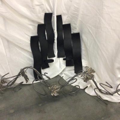 Metal Sconce Candle Holders