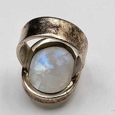 Opalescent Moonstone Ring & Pendant 28.9gr