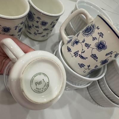 Pier One Kitchen Mugs and Home Ramekins