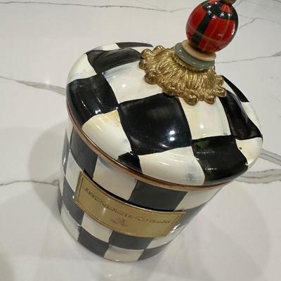 Makenzie Childs Courtly Check Canister