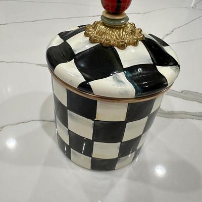 Makenzie Childs Courtly Check Canister