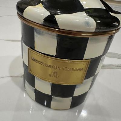 Makenzie Childs Courtly Check Canister