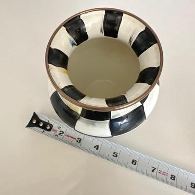 Makenzie Childs Courtly Check small vase