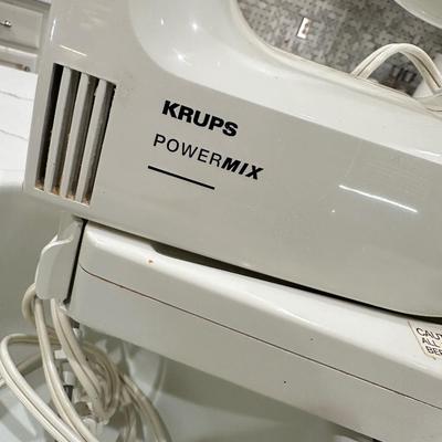 Krups Power Mix Mixer + Bundt Pan + Pie plates Kate Spade, Paula Deen, & Tupperware
