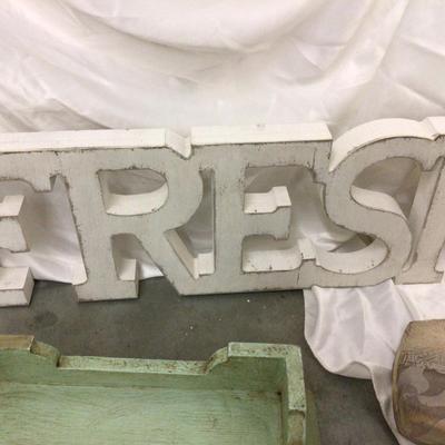 Misc Wood, Stone, And Resin Lot