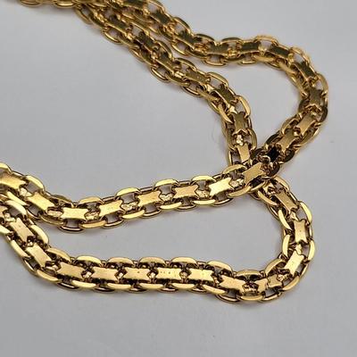 28" Gold Overlay Italy 925 Flat Chain 16.9gr