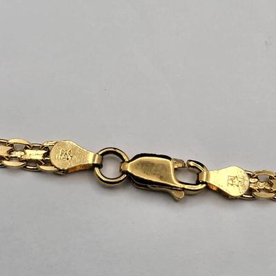 28" Gold Overlay Italy 925 Flat Chain 16.9gr