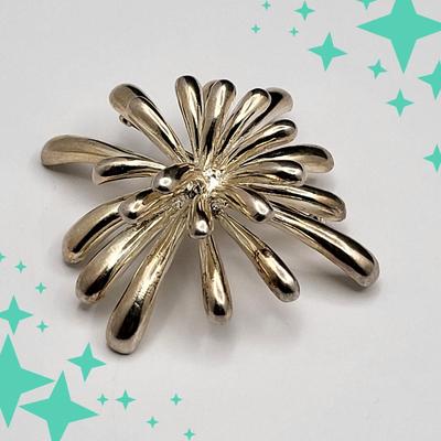 3-D Floral/Firework Burst Brooch 32.4gr