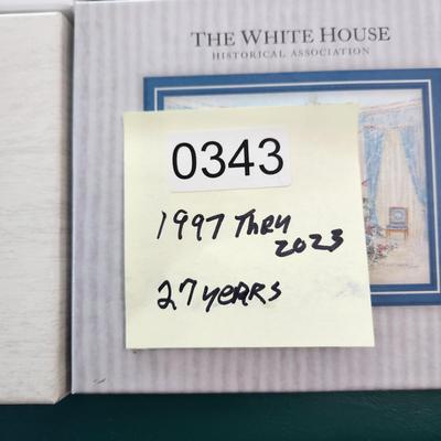 27 Years Collection of The White House Christmas Tree Decorations w Boxes