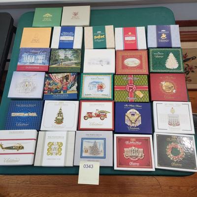 27 Years Collection of The White House Christmas Tree Decorations w Boxes