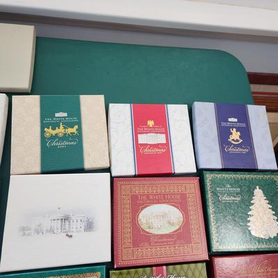 27 Years Collection of The White House Christmas Tree Decorations w Boxes