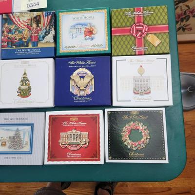 27 Years Collection of The White House Christmas Tree Decorations w Boxes
