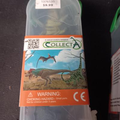 3 PACKAGES OF NEW MINIATURE TOY DINOSAURS