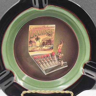 Tommy Bahama Ashtray & Vintage Ceramic Cigar/Pipe Stand