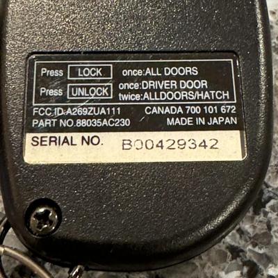 Subaru Key Fob & Key