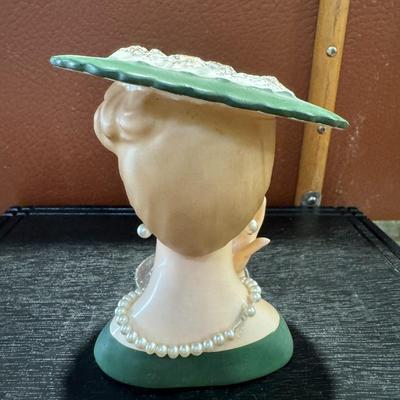 Vintage Lady Head Vase