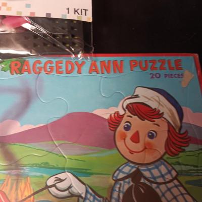 '55 RAGGEDY ANN PUZZLE, '70 DOODLE BALLS AND A PIX