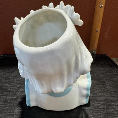 Lady Head Vase of young girl 1950's