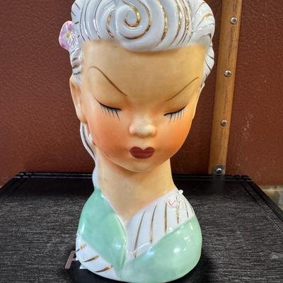 Very unique Lady Head Vase 1960's