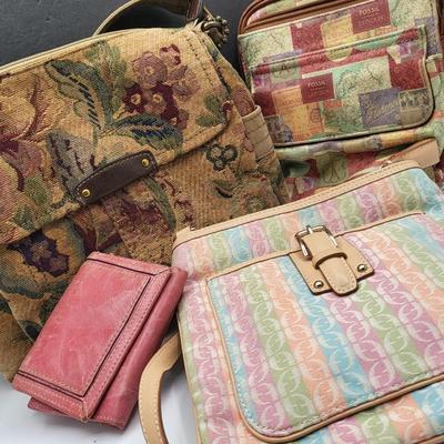 FOSSIL Brand Purse & Wallet Lot