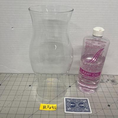 Hurricane Glass with lamp oil