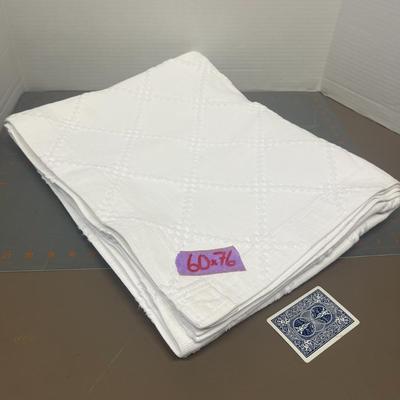 White Quilted Bedspread