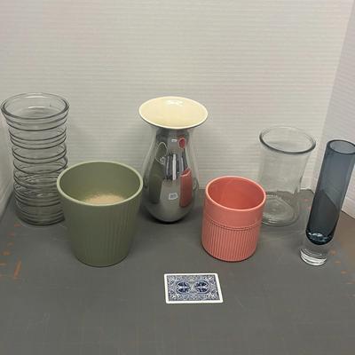 6 Different Type Of Glass & Plant Pot