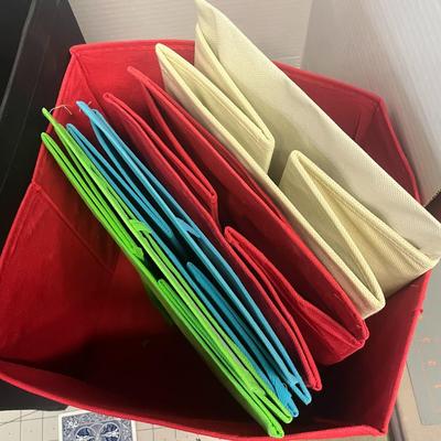 6 Fabric 2 Pieces Foldable Large Size Storage Cube With Handle