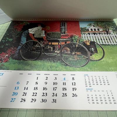 Trw Calendar Grand Prix Antique Race Car Art Rare Artwork Graphic Arts