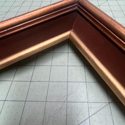 Vintage Large Empty Wooden Picture Frame