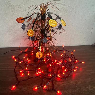 Creative Converting Pumpkins Mini Cascade & Led Red Christmas Light