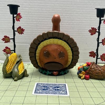 Modern Autumn Wreath Autumn Door Wreaths & Turkey Candle Lantern With Stands