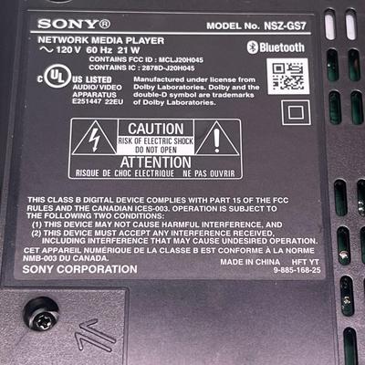 Sony Tv Nsz-gs7 Network Media Player
