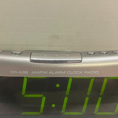 Coby Cr-a98 Am/fm Alarm Clock With Jumbo 2" Led Display,