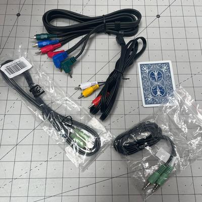 Lot Of Assorted A/v Audio Video Rca Cables Red White Yellow Blue Green Pin