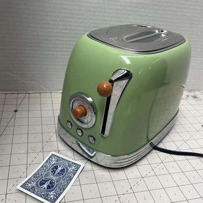 2 Slice Toaster, Kitchmix Retro Stainless Steel Bread Toasters