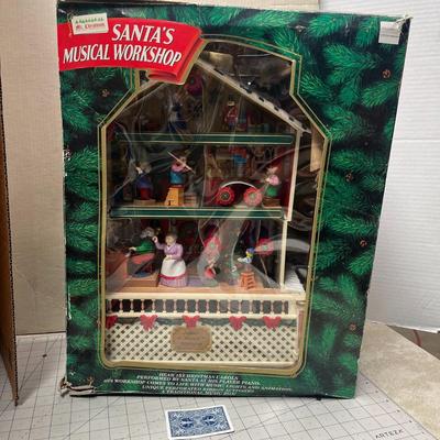 Vintage Mr.christmas Santa's Musical Workshop Rare Musical Lights & Moving Parts