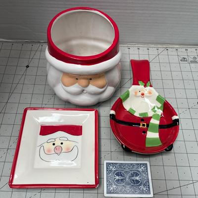 Ceramic Santa Decor