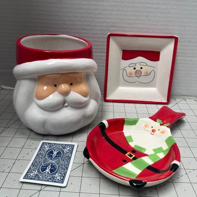 Ceramic Santa Decor