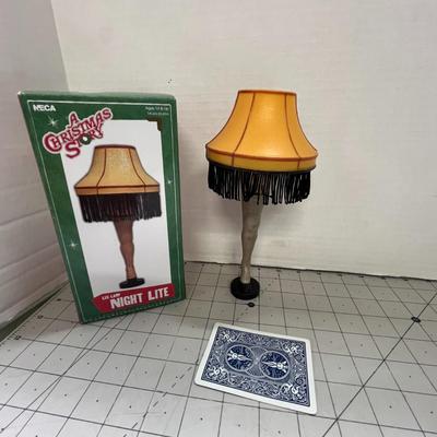 Holiday Door Bell With Christmas Story Movie Leg Lamp Night light Plug