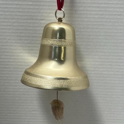 Vintage Criterion Yule Log Bell Ringer For Doors And Decorations