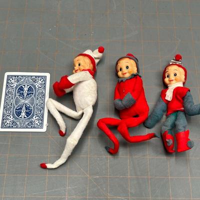Vintage Elf On The Shelf Knee Hugger Christmas Decoration