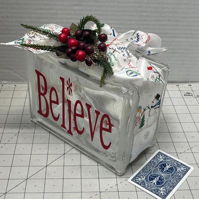 Glass Block Believe