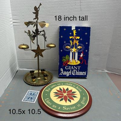 Giant Angel Chimes Vintage Christmas